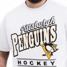 Футболка Pittsburgh Penguins G-III Sports by Carl Banks White Adaptive Headliner