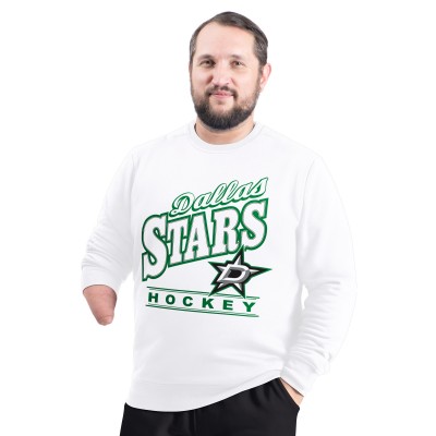 Dallas Stars G-III Sports by Carl Banks White Adaptive Headliner Fleece Sweatshirt