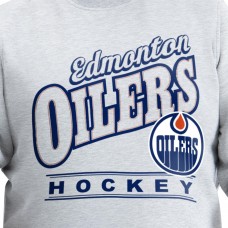 Edmonton Oilers G-III Sports by Carl Banks Gray Adaptive Headliner Fleece Sweatshirt