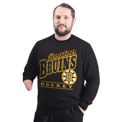 Кофта Boston Bruins G-III Sports by Carl Banks Black Adaptive Headliner Fleece