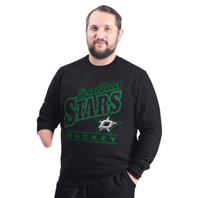 Dallas Stars G-III Sports by Carl Banks Black Adaptive Headliner Fleece Sweatshirt