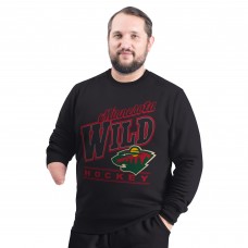 Minnesota Wild G-III Sports by Carl Banks Black Adaptive Headliner Fleece Sweatshirt