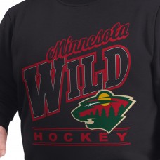 Minnesota Wild G-III Sports by Carl Banks Black Adaptive Headliner Fleece Sweatshirt