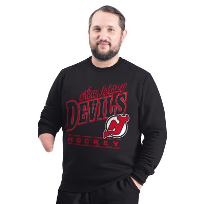 Кофта New Jersey Devils G-III Sports by Carl Banks Black Adaptive Headliner Fleece