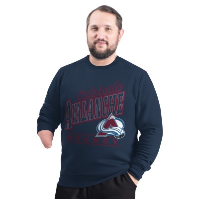Кофта Colorado Avalanche G-III Sports by Carl Banks Navy Adaptive Headliner Fleece