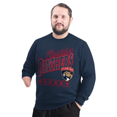 Кофта Florida Panthers G-III Sports by Carl Banks Navy Adaptive Headliner Fleece
