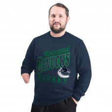 Vancouver Canucks G-III Sports by Carl Banks Navy Adaptive Headliner Fleece Sweatshirt