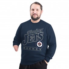 Кофта Winnipeg Jets G-III Sports by Carl Banks Navy Adaptive Headliner Fleece