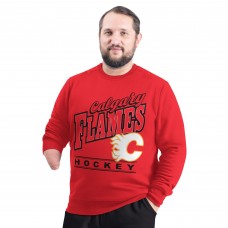 Calgary Flames G-III Sports by Carl Banks Red Adaptive Headliner Fleece Sweatshirt