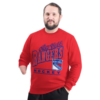 Кофта New York Rangers G-III Sports by Carl Banks Red Adaptive Headliner Fleece