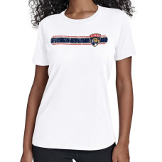 Женская футболка Florida Panthers Starter White Team Stripe