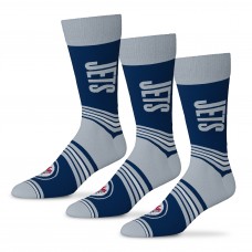 Unisex Winnipeg Jets Starter Navy Rally Cry 3-Pack Socks Set
