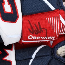 Alexander Ovechkin Washington Capitals Autographed Fanatics Authentic Game-Used Navy/Red CCM Gloves from the 2024-25 NHL Season - HH98515469-70