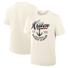 Seattle Kraken Fanatics Cream Legacy T-Shirt Seattle Kraken Fanatics Cream Legacy T-Shirt