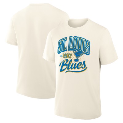 St. Louis Blues Fanatics Cream Legacy T-Shirt