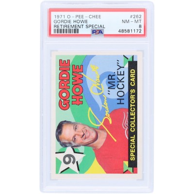 Gordie Howe Detroit Red Wings 1971 O-Pee-Chee Retirement Special #262 PSA Authenticated 8 Card
