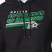 Dallas Stars Starter Black Logo Push Fleece Hoodie