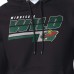 Minnesota Wild Starter Black Logo Push Fleece Hoodie