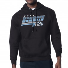 Utah Mammoth Starter Black Logo Push Fleece Hoodie Utah Mammoth Starter Black Logo Push Fleece Hoodie