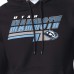 Utah Mammoth Starter Black Logo Push Fleece Hoodie