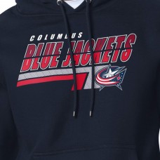 Columbus Blue Jackets Starter Navy Logo Push Fleece Hoodie
