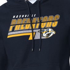 Nashville Predators Starter Navy Logo Push Fleece Hoodie
