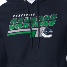 Vancouver Canucks Starter Blue Logo Push Fleece Hoodie