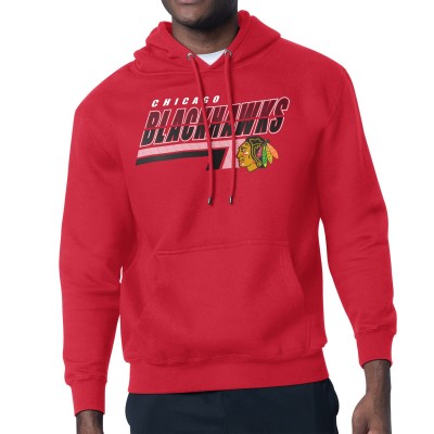 Толстовка Chicago Blackhawks Starter Red Logo Push Fleece