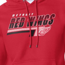 Detroit Red Wings Starter Red Logo Push Fleece Hoodie