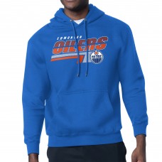Edmonton Oilers Starter Royal Logo Push Fleece Hoodie