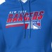Толстовка New York Rangers Starter Royal Logo Push Fleece