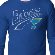 St. Louis Blues Starter Blue Modern Tailsweep Long Sleeve T-Shirt