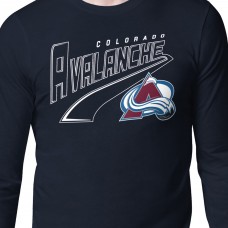 Футболка с длинным рукавом Colorado Avalanche Starter Navy Modern Tailsweep