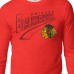 Футболка с длинным рукавом Chicago Blackhawks Starter Red Modern Tailsweep