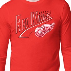 Detroit Red Wings Starter Red Modern Tailsweep Long Sleeve T-Shirt