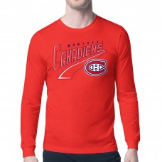 Футболка с длинным рукавом Montreal Canadiens Starter Red Modern Tailsweep