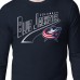 Columbus Blue Jackets Starter Navy Modern Tailsweep Long Sleeve T-Shirt
