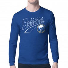 Buffalo Sabres Starter Royal Modern Tailsweep Long Sleeve T-Shirt