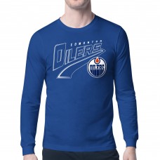 Edmonton Oilers Starter Royal Modern Tailsweep Long Sleeve T-Shirt