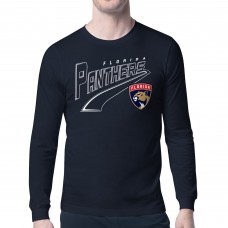 Florida Panthers Starter Navy Modern Tailsweep Long Sleeve T-Shirt