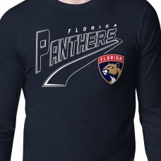 Florida Panthers Starter Navy Modern Tailsweep Long Sleeve T-Shirt