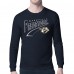 Nashville Predators Starter Navy Modern Tailsweep Long Sleeve T-Shirt