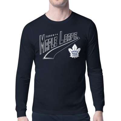 Toronto Maple Leafs Starter Blue Modern Tailsweep Long Sleeve T-Shirt