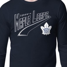 Toronto Maple Leafs Starter Blue Modern Tailsweep Long Sleeve T-Shirt