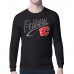 Calgary Flames Starter Black Modern Tailsweep Long Sleeve T-Shirt