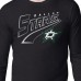 Dallas Stars Starter Black Modern Tailsweep Long Sleeve T-Shirt