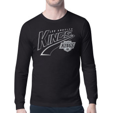 Los Angeles Kings Starter Black Modern Tailsweep Long Sleeve T-Shirt