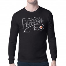 Футболка с длинным рукавом Philadelphia Flyers Starter Black Modern Tailsweep