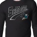 Футболка с длинным рукавом San Jose Sharks Starter Black Modern Tailsweep