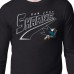 Футболка с длинным рукавом San Jose Sharks Starter Black Modern Tailsweep